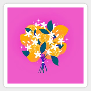 Summer perfect bright lemon bouquet Sticker